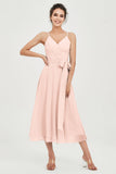 Spaghetti Straps Chiffon Wedding Guest Dress Junior Bridesmaid Dresses Occasion Gowns