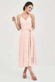 Spaghetti Straps Chiffon Wedding Guest Dress Junior Bridesmaid Dresses Occasion Gowns