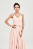 Spaghetti Straps Chiffon Wedding Guest Dress Junior Bridesmaid Dresses Occasion Gowns