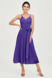 Spaghetti Straps Chiffon Wedding Guest Dress Junior Bridesmaid Dresses Occasion Gowns