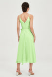 Spaghetti Straps Chiffon Wedding Guest Dress Junior Bridesmaid Dresses Occasion Gowns