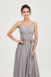 Spaghetti Straps Chiffon Wedding Guest Dress Junior Bridesmaid Dresses Occasion Gowns