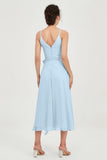 Spaghetti Straps Chiffon Wedding Guest Dress Junior Bridesmaid Dresses Occasion Gowns