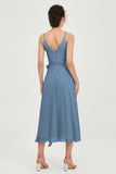 Spaghetti Straps Chiffon Wedding Guest Dress Junior Bridesmaid Dresses Occasion Gowns