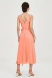 Spaghetti Straps Chiffon Wedding Guest Dress Junior Bridesmaid Dresses Occasion Gowns
