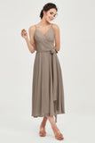 Spaghetti Straps Chiffon Wedding Guest Dress Junior Bridesmaid Dresses Occasion Gowns
