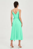 Spaghetti Straps Chiffon Wedding Guest Dress Junior Bridesmaid Dresses Occasion Gowns