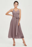 Spaghetti Straps Chiffon Wedding Guest Dress Junior Bridesmaid Dresses Occasion Gowns
