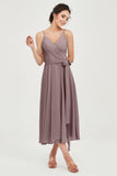 Spaghetti Straps Chiffon Wedding Guest Dress Junior Bridesmaid Dresses Occasion Gowns