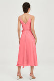 Spaghetti Straps Chiffon Wedding Guest Dress Junior Bridesmaid Dresses Occasion Gowns