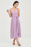 Spaghetti Straps Chiffon Wedding Guest Dress Junior Bridesmaid Dresses Occasion Gowns
