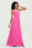 Maxi Chiffon Women's Formal Evening Dresses V Neck Bridesmaid Gowns Dress