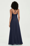 Maxi Chiffon Women's Formal Evening Dresses V Neck Bridesmaid Gowns Dress