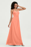 Maxi Chiffon Women's Formal Evening Dresses V Neck Bridesmaid Gowns Dress