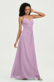 Maxi Chiffon Women's Formal Evening Dresses V Neck Bridesmaid Gowns Dress