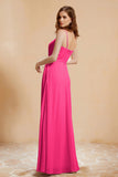 A Line Chiffon Square Bridesmaid Dress With Pockets Formal Evening Prom Dresses Gowns