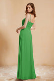 A Line Chiffon Square Bridesmaid Dress With Pockets Formal Evening Prom Dresses Gowns