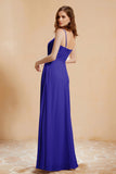 A Line Chiffon Square Bridesmaid Dress With Pockets Formal Evening Prom Dresses Gowns
