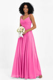 Empire Chiffon Bridesmaid Dress with Lace Long Formal Evening Dresses party Gowns