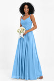 Empire Chiffon Bridesmaid Dress with Lace Long Formal Evening Dresses party Gowns
