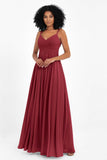 Empire Chiffon Bridesmaid Dress with Lace Long Formal Evening Dresses party Gowns