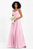 Empire Chiffon Bridesmaid Dress with Lace Long Formal Evening Dresses party Gowns