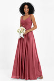 Empire Chiffon Bridesmaid Dress with Lace Long Formal Evening Dresses party Gowns