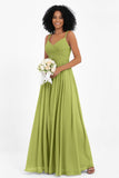 Empire Chiffon Bridesmaid Dress with Lace Long Formal Evening Dresses party Gowns
