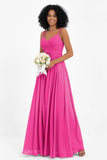 Empire Chiffon Bridesmaid Dress with Lace Long Formal Evening Dresses party Gowns