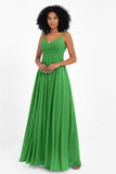 Empire Chiffon Bridesmaid Dress with Lace Long Formal Evening Dresses party Gowns