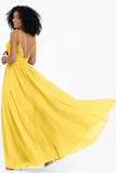 Empire Chiffon Bridesmaid Dress with Lace Long Formal Evening Dresses party Gowns