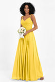 Empire Chiffon Bridesmaid Dress with Lace Long Formal Evening Dresses party Gowns
