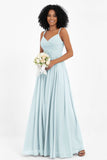 Empire Chiffon Bridesmaid Dress with Lace Long Formal Evening Dresses party Gowns