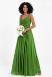 Empire Chiffon Bridesmaid Dress with Lace Long Formal Evening Dresses party Gowns
