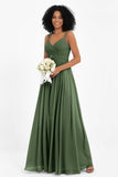 Empire Chiffon Bridesmaid Dress with Lace Long Formal Evening Dresses party Gowns