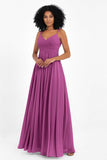 Empire Chiffon Bridesmaid Dress with Lace Long Formal Evening Dresses party Gowns