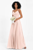 Empire Chiffon Bridesmaid Dress with Lace Long Formal Evening Dresses party Gowns
