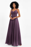 Empire Chiffon Bridesmaid Dress with Lace Long Formal Evening Dresses party Gowns