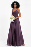 Empire Chiffon Bridesmaid Dress with Lace Long Formal Evening Dresses party Gowns