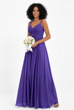 Empire Chiffon Bridesmaid Dress with Lace Long Formal Evening Dresses party Gowns