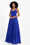 Empire Chiffon Bridesmaid Dress with Lace Long Formal Evening Dresses party Gowns