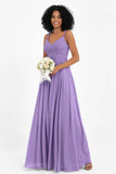 Empire Chiffon Bridesmaid Dress with Lace Long Formal Evening Dresses party Gowns