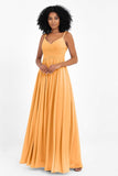 Empire Chiffon Bridesmaid Dress with Lace Long Formal Evening Dresses party Gowns