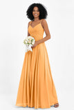 Empire Chiffon Bridesmaid Dress with Lace Long Formal Evening Dresses party Gowns