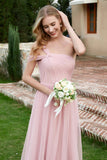 A Line Tulle Ruched Bridesmaid Dress Ruched Pleated Formal Evening Dresses Gowns