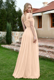 A Line Tulle Ruched Bridesmaid Dress Ruched Pleated Formal Evening Dresses Gowns