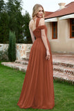 A Line Tulle Ruched Bridesmaid Dress Ruched Pleated Formal Evening Dresses Gowns