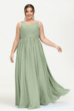 Custom Made V-neck Bridesmaid Dress Sleeveless Formal Evening Party Gowns Dresses