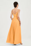 Custom Made V-neck Bridesmaid Dress Sleeveless Formal Evening Party Gowns Dresses
