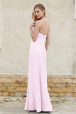 Sheath Lace Halter Bridesmaid Dress Featuring Formal Evening Party Dresses Gowns